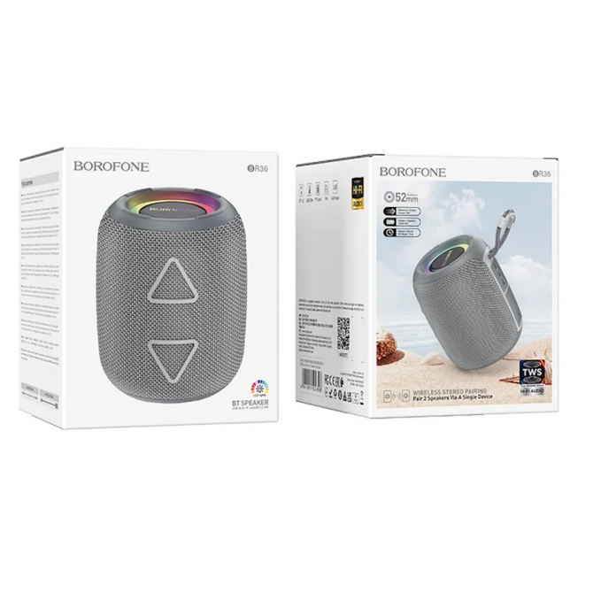 Колонка Bluetooth Borofone BR36 Серый-1