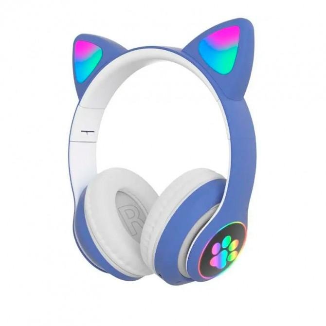 Навушники Bluetooth Headset Cat Ear STN28 Blue