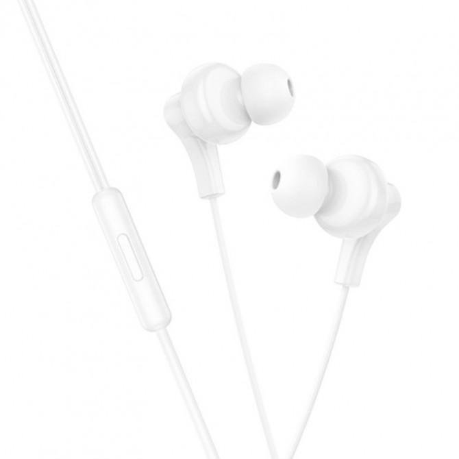 Дротові навушники HF Hoco M114 Type-C White + mic