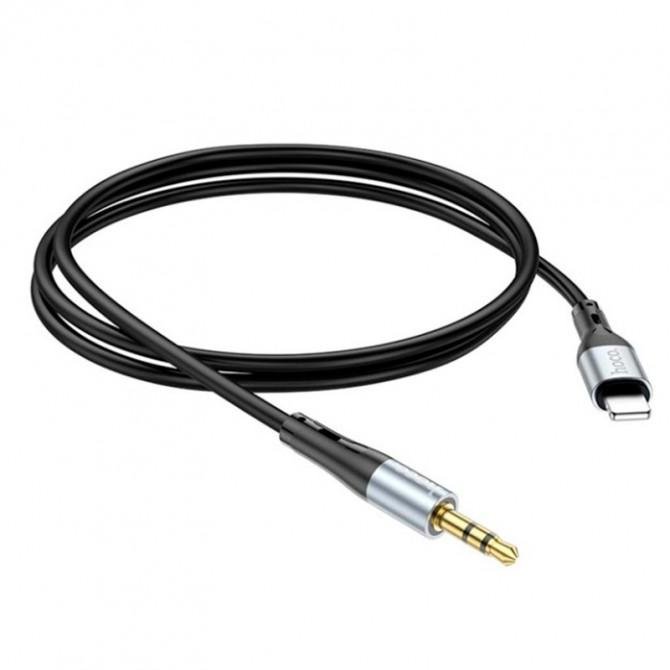 Кабель AUX Hoco UPA22 Lightning to 3.5`` 1m Black