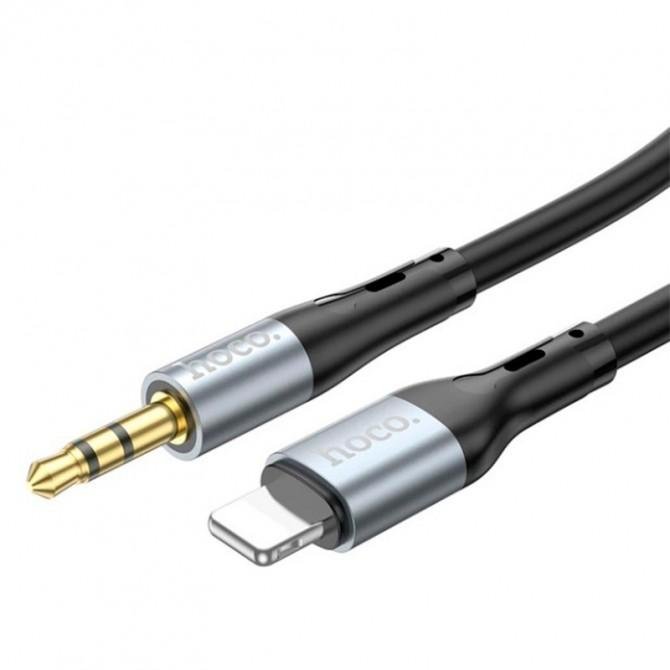 Кабель AUX Hoco UPA22 Lightning to 3.5`` 1m Black-1