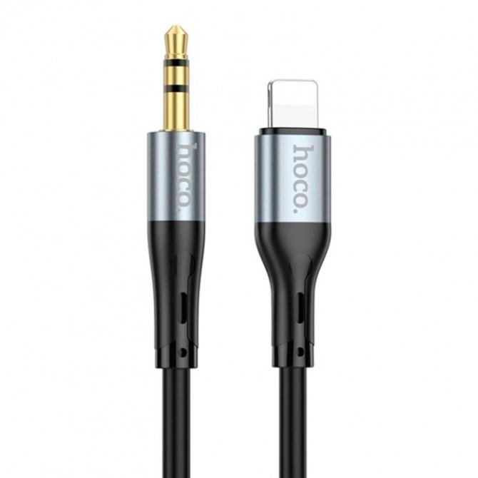 Кабель AUX Hoco UPA22 Lightning to 3.5`` 1m Black-2
