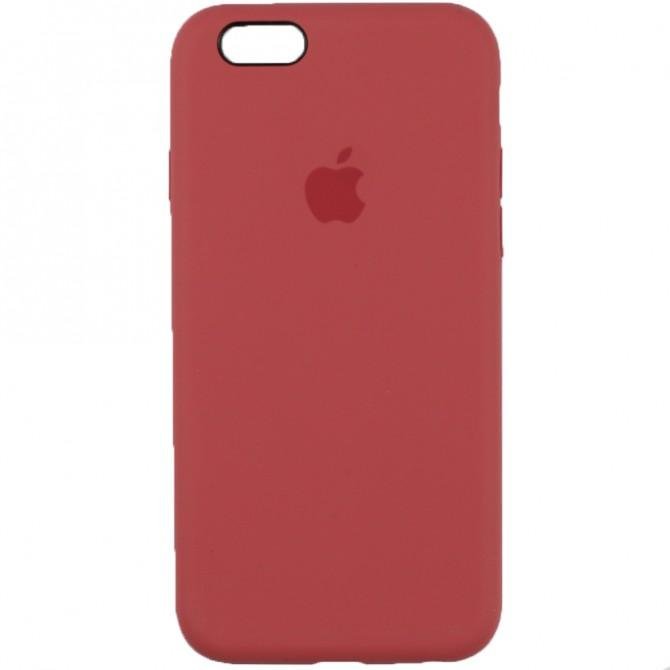 Чохол силіконовий для iPhone 6/6s Вишневий FULL-1