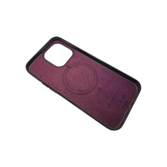 Кожаный чехол Camo with MagSafe для iPhone 14 Pro Max Purple-3