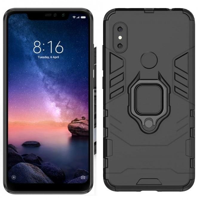Чохол HONOR Hard Defence Series Xiaomi Redmi Note 6 Pro Black (with magnet)