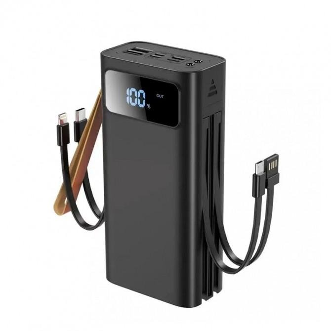 Повербанк XO PR142 30000 mAh with cable Black