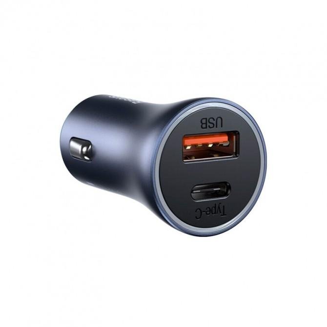 АЗУ 1USB + Type-C Baseus Golden Contactor Pro (40W PD+QC3.0P) Black/Grey