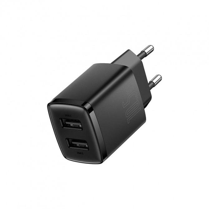 СЗУ 2USB Baseus Compact Charge 10.5W Black-1