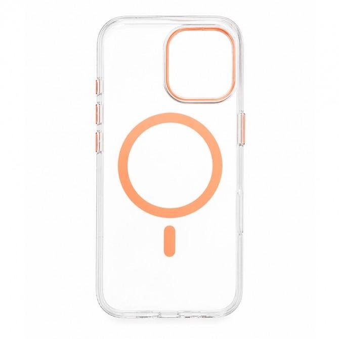 Чохол-накладка Anti-Fall для iPhone 15 Pro Max Transparent / Orange-1