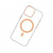 Чехол-накладка Anti-Fall для iPhone 15 Plus Transparent / Orange