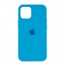 Оригинальный силиконовый чехол для iPhone 13 Pro Светло Голубой FULL