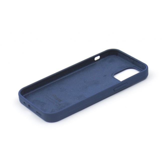 Оригінальний силіконовий чохол для iPhone 13 mini Синій FULL-1