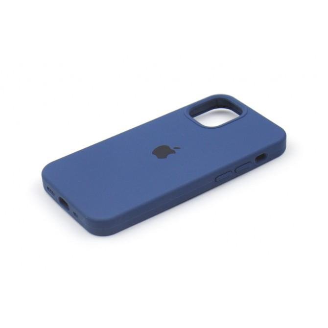 Оригінальний силіконовий чохол для iPhone 13 mini Синій FULL-2
