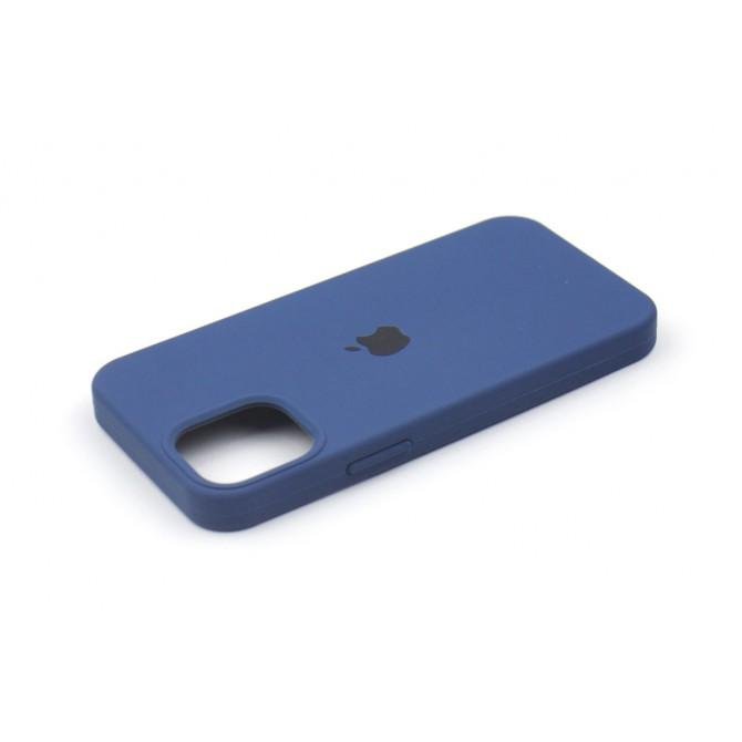Оригінальний силіконовий чохол для iPhone 13 mini Синій FULL-3