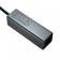 USB Хаб Hoco HB1D USB to USB 2.0 (4 Ports) + RJ45 Metal Grey