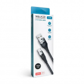 Кабель USB WALKER C735 MicroUSB Black 1m