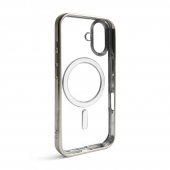 Силиконовый чехол SHINING with MagSafe для iPhone 17 Серебряный