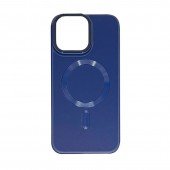 Шкіряний чохол Bonbon Leather Metal Style with MagSafe для Apple iPhone 15 Pro Max Темно Синій Шкіряний чохол Bonbon Leather Metal Style with MagSafe для Apple iPhone 15 Pro Max Темно Синій