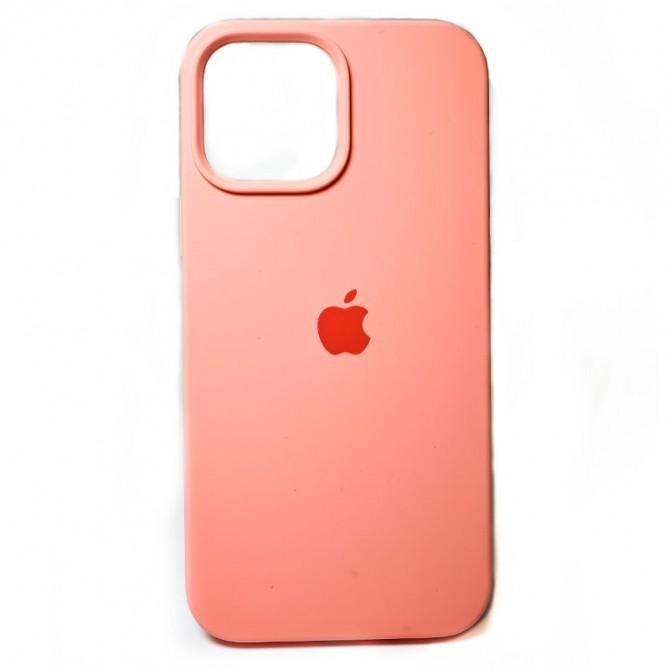 Оригінальний силіконовий чохол для iPhone 12 Pro Max Світло Рожевий FULL