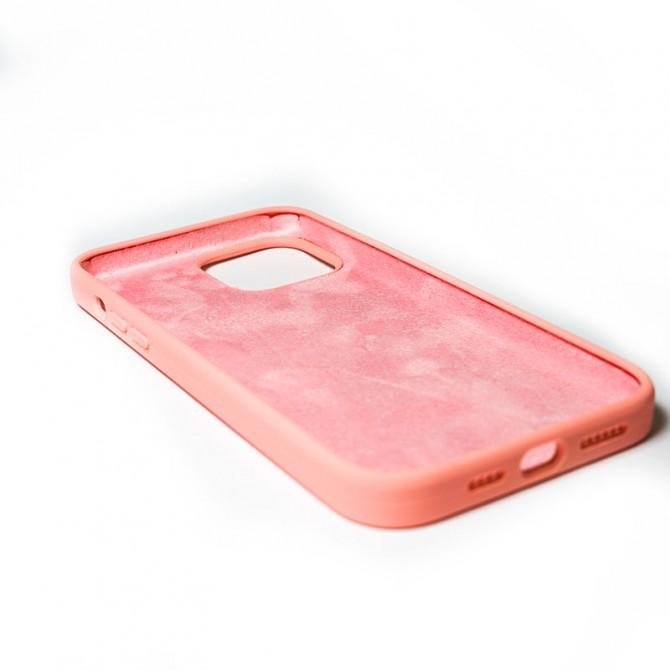 Оригінальний силіконовий чохол для iPhone 12 Pro Max Світло Рожевий FULL-2