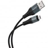 USB кабель Hoco X38 Cool MicroUSB Black 1m