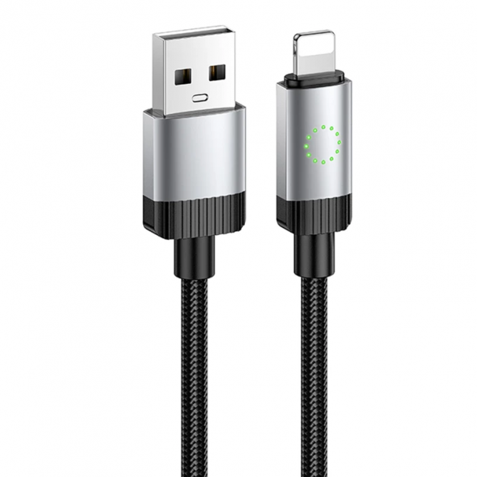Кабель Hoco X117 Lightning Black 1m