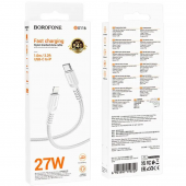 Кабель Borofone BX116 Certain Type-C to Lightning 27W White