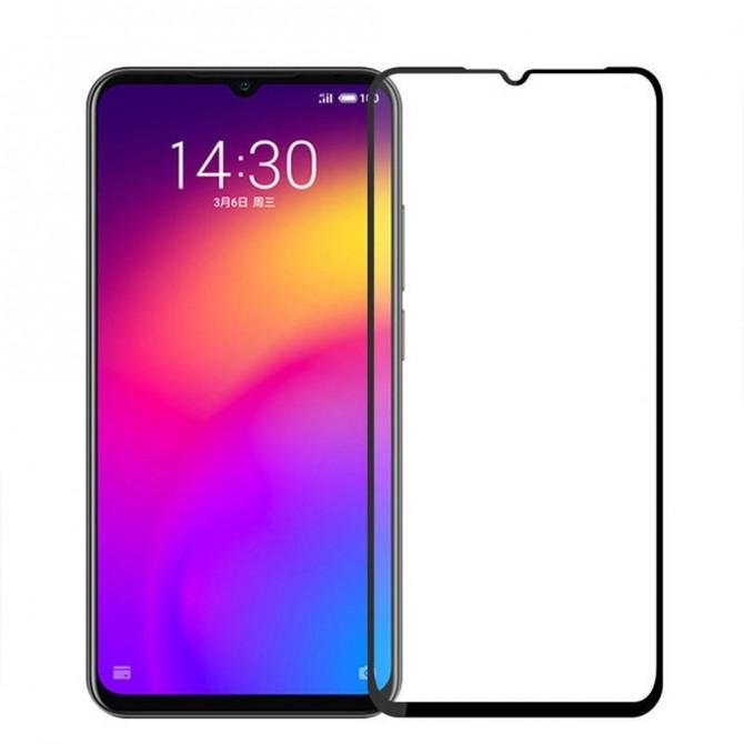 Защитное стекло для MEIZU Note 9 Full Glue (0.25 мм, 2.5D, чёрное) ЛЮКС