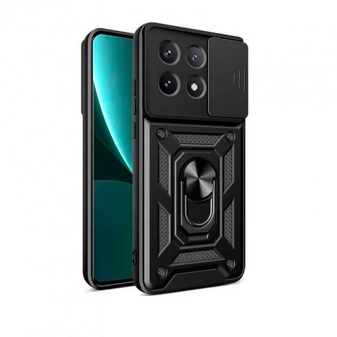 Чехол HONOR Hard Defence Series Xiaomi Poco X6/Redmi Note 13 Pro 5G Black(with Camshield and magnet)
