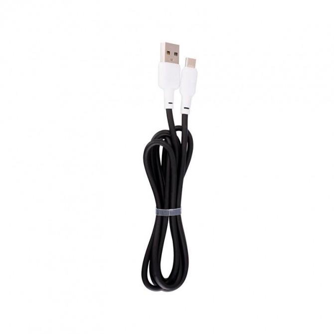 Кабель Gelius Full Silicon GP-UCN001M MicroUSB (1.2m) (18W) Black/White-1