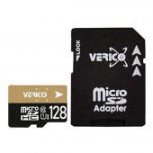 Карта памяти Verico MicroSDXC 128GB UHS-I (Class 10)+SD adapter