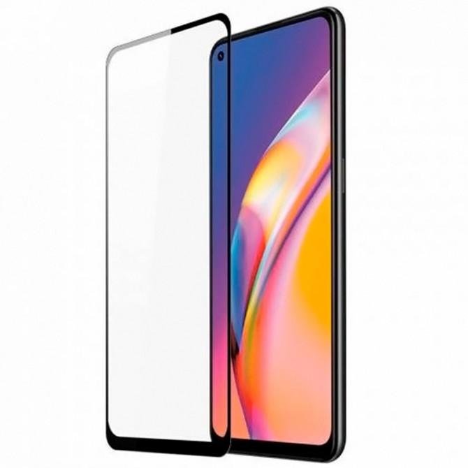 Защитное стекло для Oppo Reno 5 Lite Full Glue (0.3 мм, 2.5D, черное)