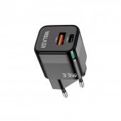 СЗУ 1USB + Type-C WALKER WH-43 PD33W+QC318W Black СЗУ 1USB + Type-C WALKER WH-43 PD33W+QC318W Black