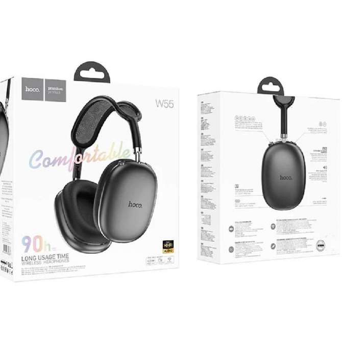 Наушники Stereo Bluetooth Headset Hoco W55 Pleasing Black-3