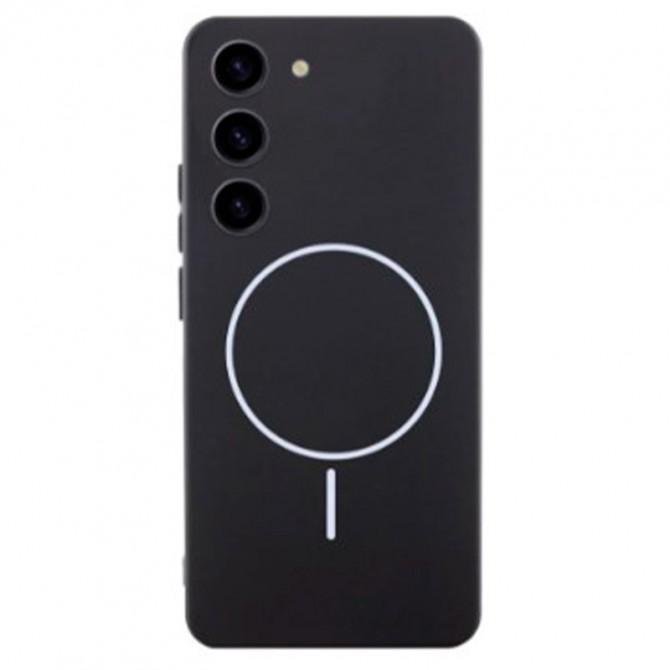 Силіконовий чохол Full Soft (MagSafe) Samsung Galaxy S23 Plus Чорний FULL