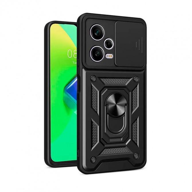 Чехол HONOR Hard Defence Series Xiaomi Redmi Note 12 Pro Plus 5G Black (with Camshield and magnet)