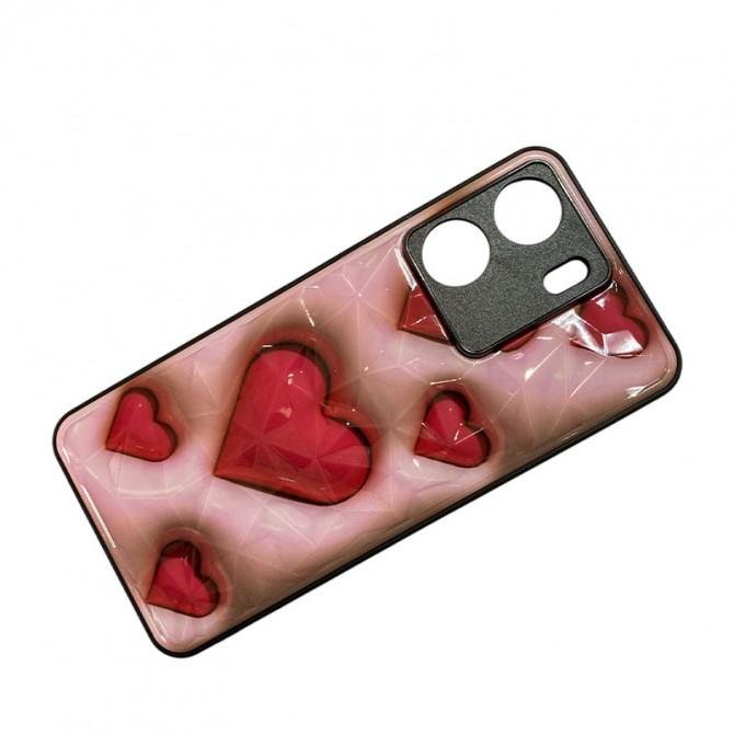 Накладка Prisma Plushie для Xiaomi Redmi 13C / Poco C65 Hearts-2