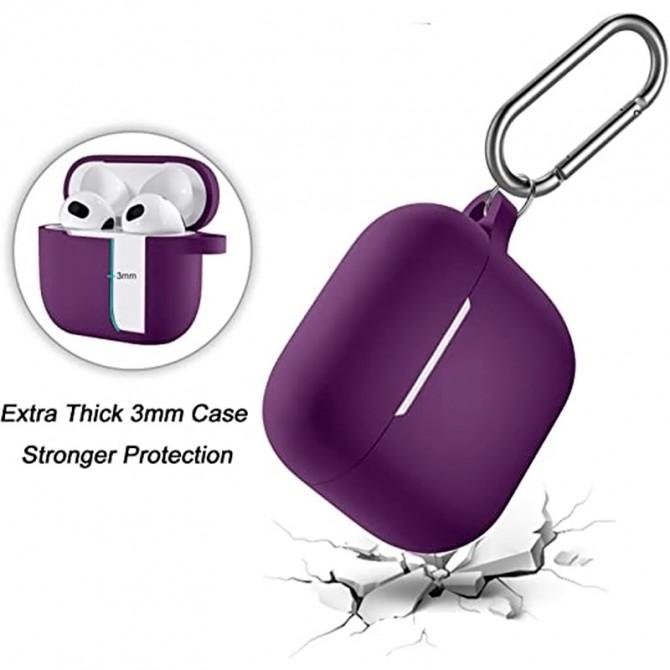 Чехол U-Like Silicone Protective For Airpods 3 Slim Violet-2