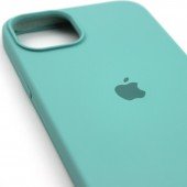 Оригинальный силиконовый чехол для iPhone 14 Ice Sea Blue FULL Оригинальный силиконовый чехол для iPhone 14 Ice Sea Blue FULL