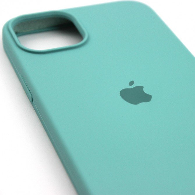 Оригінальний силіконовий чохол для iPhone 14 Ice Sea Blue FULL-3