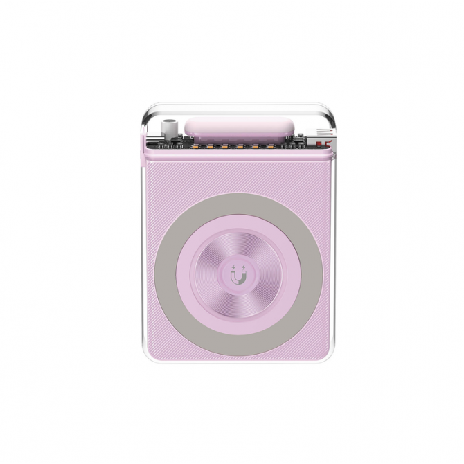 Дополнительная батарея XO PR226 10000 mAh быстрое питание mini magnetic absorption Purple