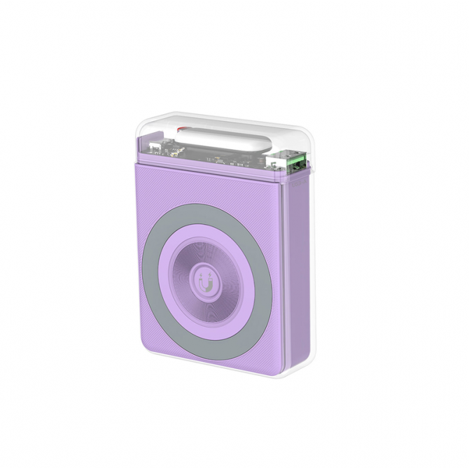 Дополнительная батарея XO PR226 10000 mAh быстрое питание mini magnetic absorption Purple-1