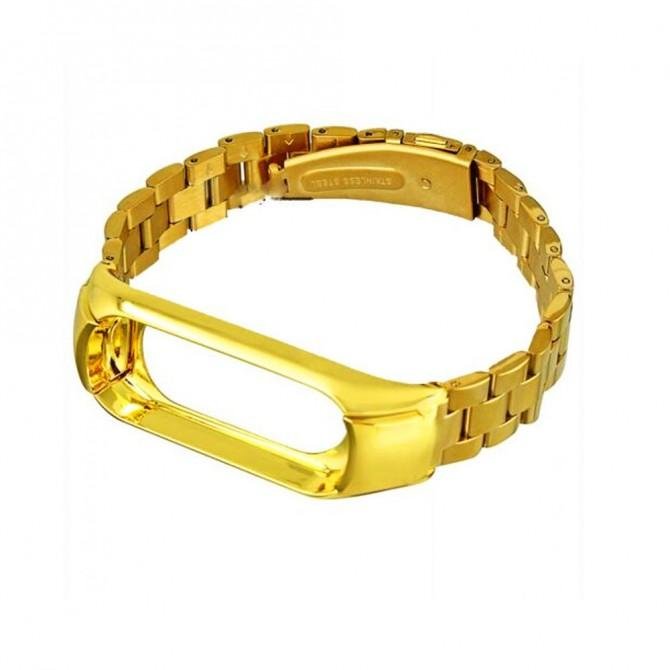 Ремешок для Xiaomi Band 3 Bead design Золотой-1