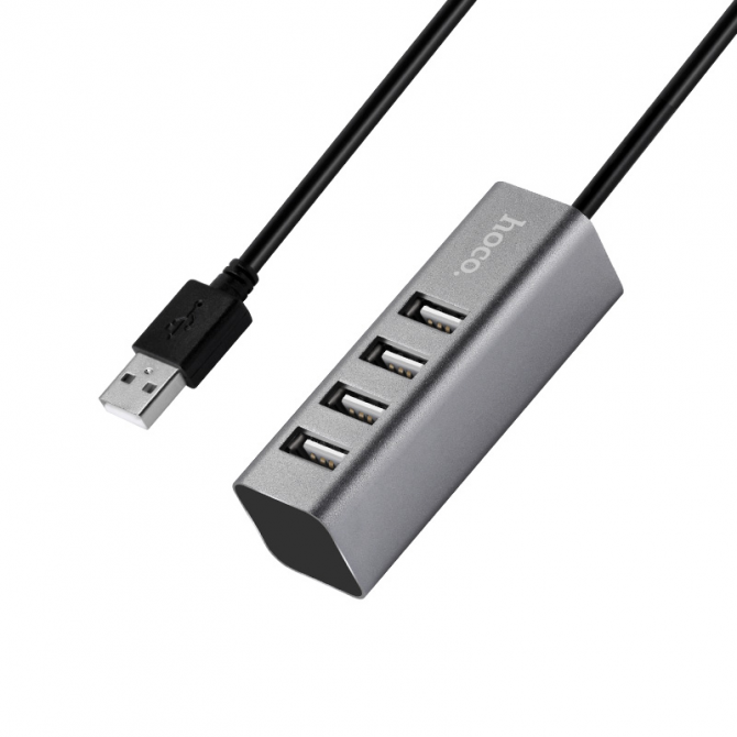 Хаб HUB Hoco HB1А 4USB Metal