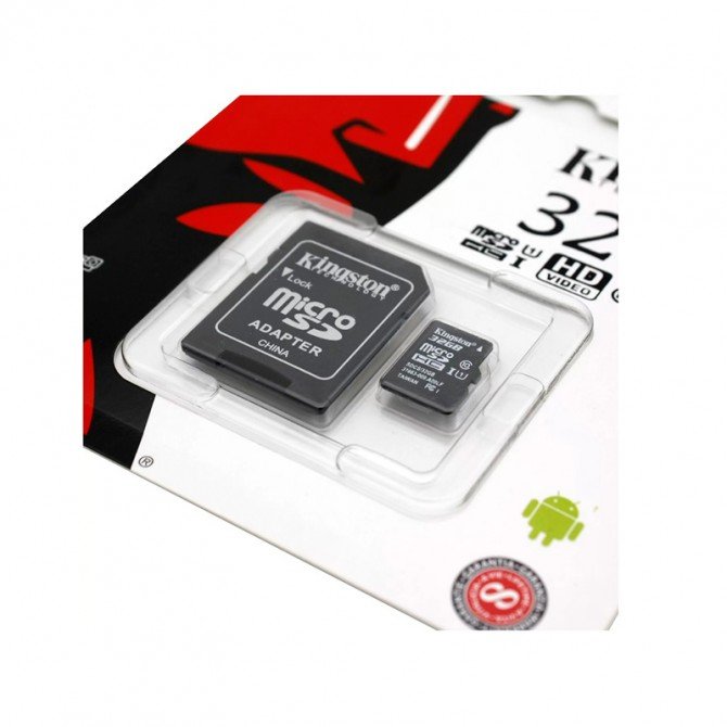 Карта пам'яті microSDHC 32Gb UHS-I A1 (R-100Mb/s) + SD adapter-2