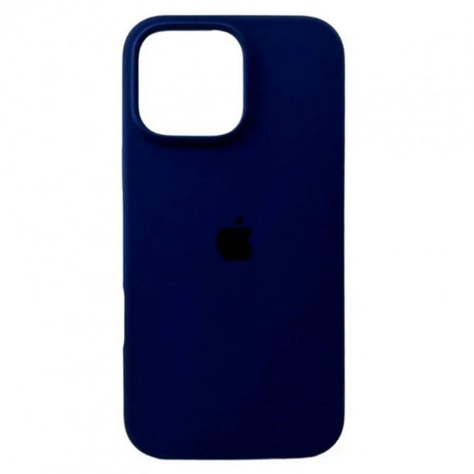Силіконовий чохол для iPhone 16 Pro Max Navy Blue FULL