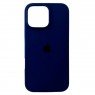 Силиконовый чехол для iPhone 16 Pro Max Navy Blue FULL