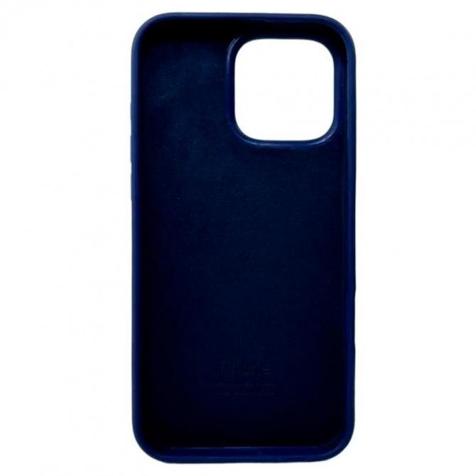 Силіконовий чохол для iPhone 16 Pro Max Navy Blue FULL-1