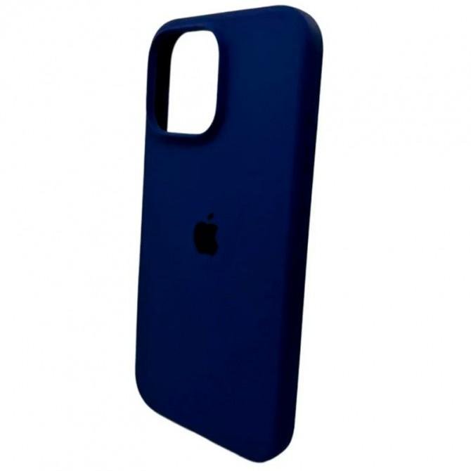 Силіконовий чохол для iPhone 16 Pro Max Navy Blue FULL-2