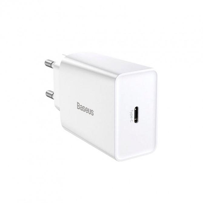 Сетевое зарядное устройство 1USB Baseus Speed Mini QC 20W (CCFS-SN02) White